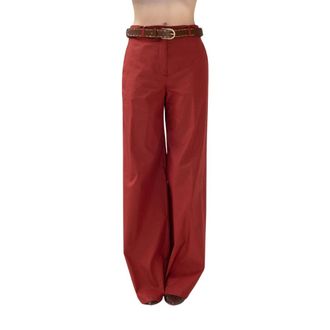 Max Mara Wide Trousers - female - Max Mara Studio - Wide Trousers - Red - L - Trousers