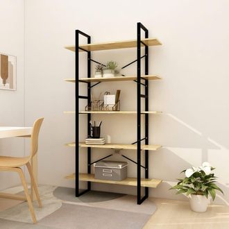 vidaXL Estanter&iacute;a De 5 Niveles Madera Maciza De Pino 100x30x175 Cm Vidaxl
