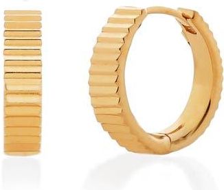 Monica Vinader Disco Huggie Hoop Earrings in Gp at Nordstrom Rack