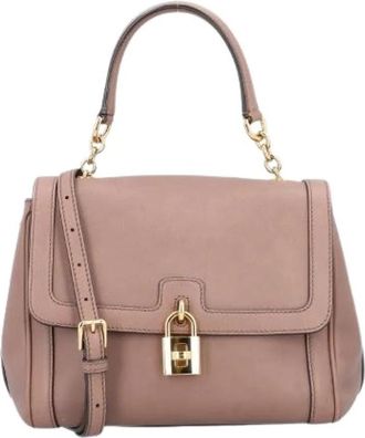 Dolce & Gabbana Pre-owned Flap Handbag - Dames - Vintage Handtas - Beige - ONE Size - Leer - Vintage