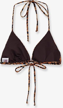 MC2 Saint Barth Womens Bikini Top Leah Nylon Multicolour Polyamide Swimwear Sea Clothing