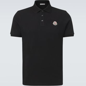 Moncler Logo cotton piqu&eacute; polo shirt