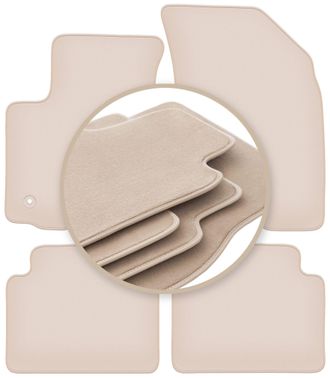 OEM Alfombrillas Beige Premium Para: Chevrolet Aveo I T200 / T250 Hatchback, Sed&aacute;n 2002-2011