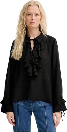 Munthe Overhemden, Dames, Zwart, M, Lesienna Blouse