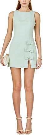 endless rose Bow Detail Sheath Minidress in Seafoam at Nordstrom, Size Large