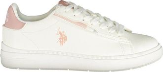 U.S.Polo Association White Polyurethane Womens Womens Sneaker
