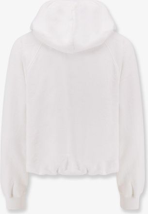 Polo Ralph Lauren Womens Hooded Cotton Sweatshirt White Polyester Sweatshirts Sweater