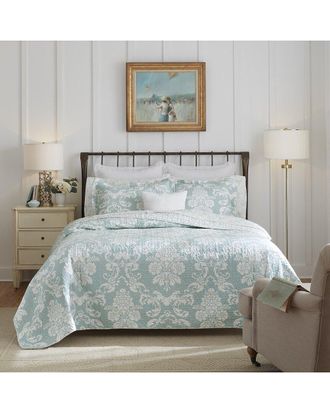 Laura Ashley Venetia Of Cotton Reversible Quilt Set