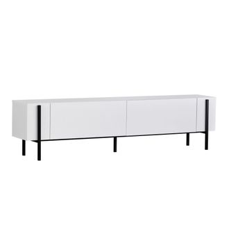 Habitat & Jardin Mueble tv negro 180 x 30 x 45 cm
