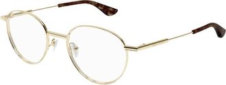 Alexander McQueen Stijlvolle Bril Am 0502O in Zwart - unisex - Brillen - Geel - 53 MM - Accessoires