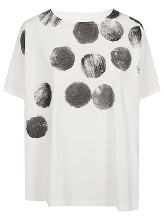Moyuru bedrucktes Baumwoll-T-Shirt