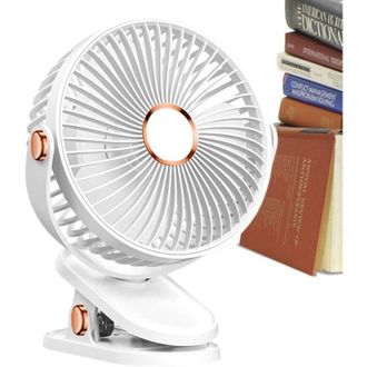 OEM Ventilador Usb Con 5 Velocidades Ajustables: Peque&ntilde;o, Silencioso, Con Rotaci&oacute;n De 360&deg; Y Abrazadera Resistente
