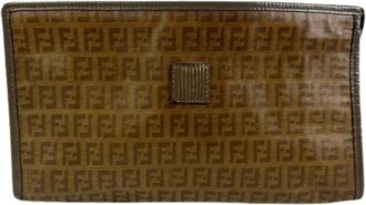 Fendi Pre-owned Clutches, female, Brown, Size: ONE SIZE Pre-owned Vintage Clutch