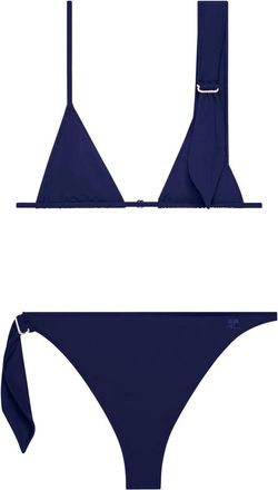 Courrèges scarf bikini set - Blue