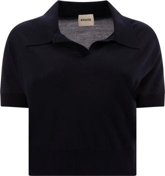 Khaite Mujer, Camisetas, Azul, Talla: M