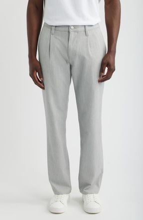 Mavi Will Pleated Pants in Pewter Fancy at Nordstrom, Size 36 X 32