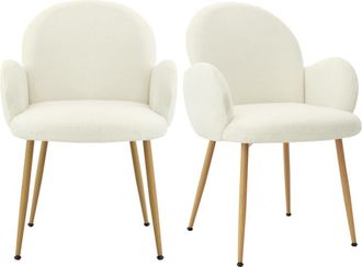 Moloo de tela Cozy Ecru y acero con acabado madera (x2)