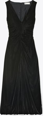 Tory Burch Womens V-Neck Velvet Dress, size 16