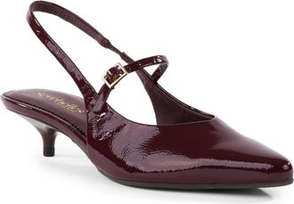 Seychelles Big Screen Faux Leather Slingback Pump in Burgundy at Nordstrom, Size 8.5