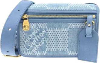 Louis Vuitton Pre-owned Belt Bags, female, Blue, Size: ONE SIZE Pre-owned Denim Belt Bag
