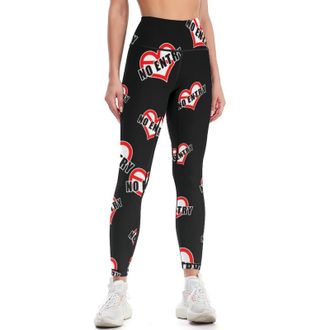 Generic No Entry Womens Yoga Pants High Waist Leggings Athletic Tights L