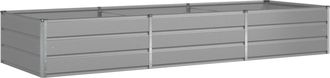 vidaXL Jardinera Gris Claro 290 X 100 X 45 Cm Acero Galvanizado Vidaxl