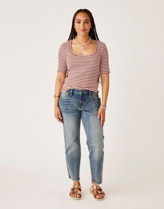Carve Designs Austin Crop Jean in Favorite Fade at Nordstrom, Size 10