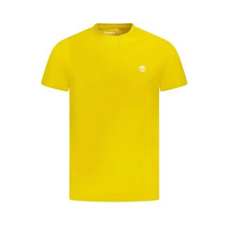 Timberland T-Shirts, male, Yellow, Size: S Yellow Graphic Print T-Shirt