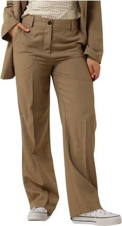 Modstr&ouml;m Galemd 2 Broek - Dames - Wijde Broeken - Bruin - XS - Broeken