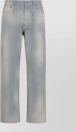 Prada corduroy mid-waist straight hem trousers