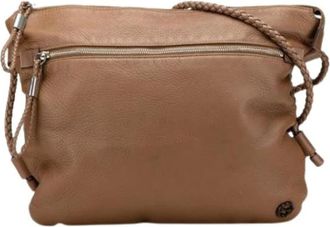 Gucci Pre-owned Cross Body Bags, female, Brown, Size: ONE SIZE Pre-owned Leather Cross Body Bag