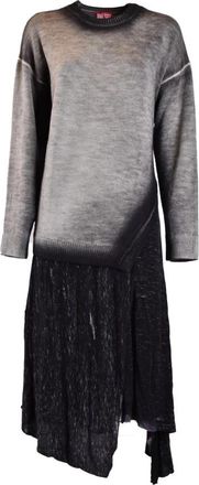 Diesel Midi Jurk - Dames - Casual kleedjes - Grijs - XS - Kleedjes