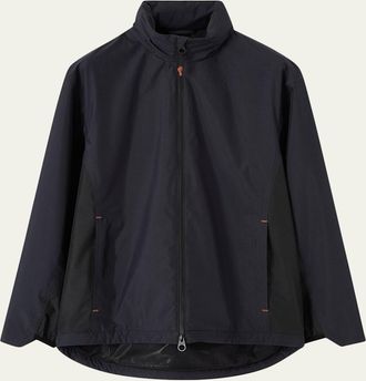 Loro Piana Mens Mei Microfiber Bomber Jacket