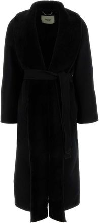 Fendi Womens Black Wool Blend Coat - Size EU 40 (Womens)