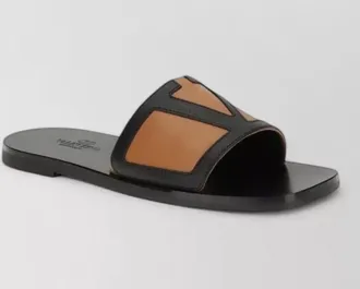 Valentino Garavani leather flat sandals