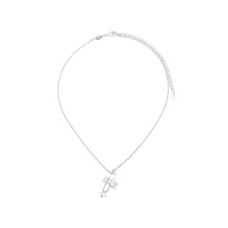 Yvmin Safety-pin Rabbit-pendant Necklace