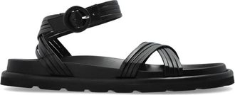 Gianvito Rossi Leren sandalen - Dames - Sandalen - Zwart - 38 EU - Leer - Schoenen