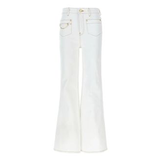 Ganni Dames, Jeans, Wit, Maat: W26 Katoen