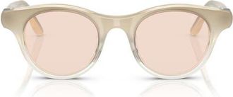 Brunello Cucinelli Pigalle 47mm Small Round Sunglasses in Wine at Nordstrom