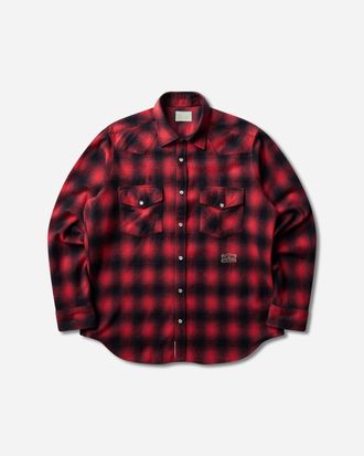Aries Plaid Western Longsleeve Shirt Red