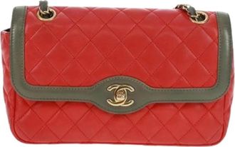 Chanel Pre-owned Vintage Schoudertas - Dames - Vintage Schoudertas - Rood - ONE Size - Leer - Vintage