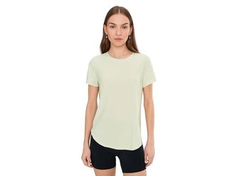Beyond Yoga Featherweight On The Down Low T-Shirts Womens Clothing Airy Green Heather : 2XL, Spandex/Polyester