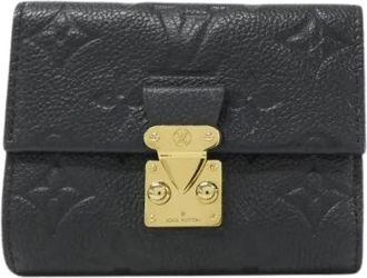 Louis Vuitton Tweedehands leren portemonnees - Dames - Vintage Accessoires - Zwart - ONE Size - Vintage