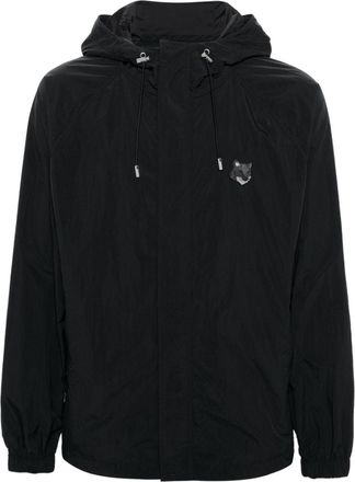 Maison Kitsuné Chillax Fox hooded windbreaker - men - Polyamide/Polyamide - L - Black