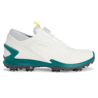 Ecco Ecco Golf Biom Tour Leather Mens Fashion Trainers - White - Size:UK 10.5-11
