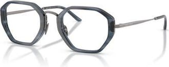 Giorgio Armani 48mm Irregular optical glasses in Grey at Nordstrom