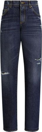 Dolce & Gabbana Loose-fit Jeans - Heren - Regular Fit Jeans - Blauw - L - Katoen - Jeans