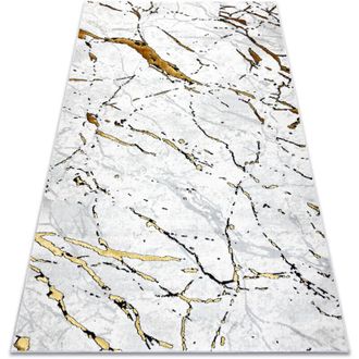 RugsX Rugsx - Alfombra Allure 1963 M&aacute;rmol - Estructural, Elegante, Glamurosa Blanco / Oro White 180x270 Cm