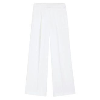 HUGO BOSS Tiana11 Wide Broeken - Dames - Broeken - Wit - Maat: XS Linnen