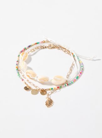 Simons Womens Summery anklets Set of 3
